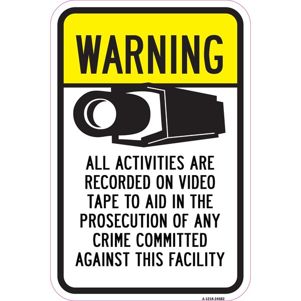 Signmission Safety Sign, 12 in Height, Aluminum, 24682 A-1218-24682 - main